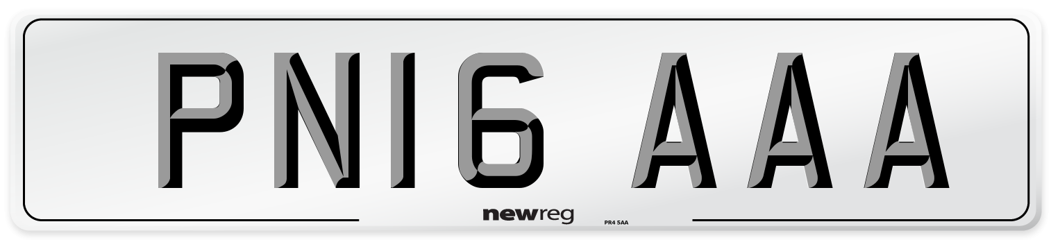 PN16 AAA Number Plate from New Reg